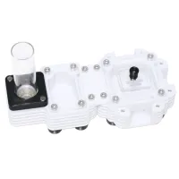 Формікарій стартовий комплект, білий з великою камерою, з не прозорим з'єднувачем